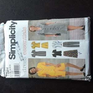 Simplicity Dress Sewing Pattern #7524 Sizes 14-16 | shorts | top | pants